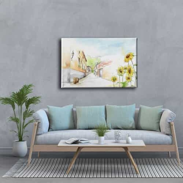 Polen- Sokak Sulu Boya Tablo