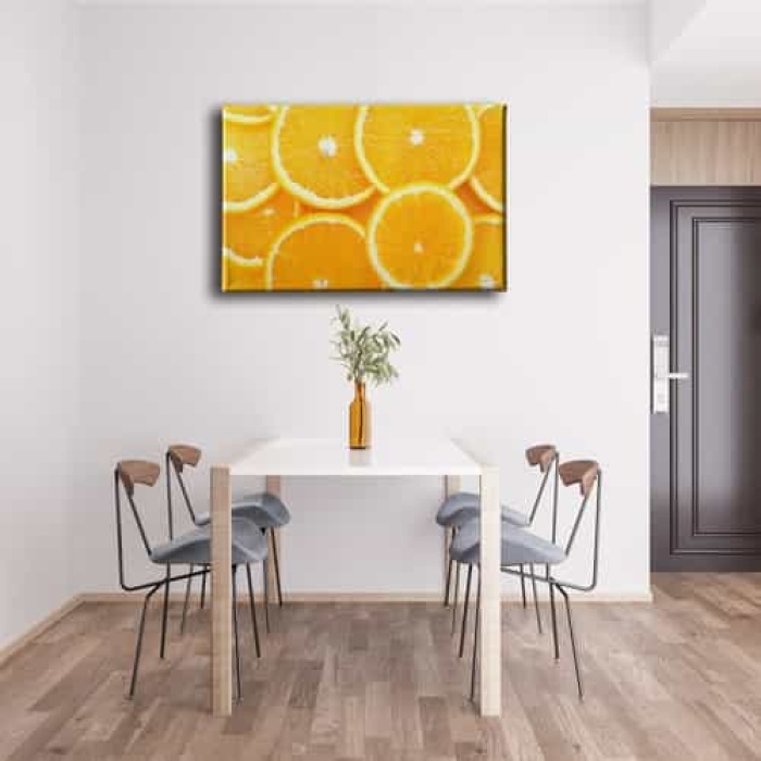 Portakal Kanvas Tablo