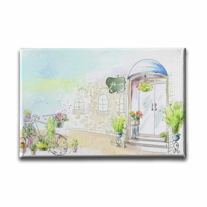 Renkli Cicekler Sulu Boya Tablo