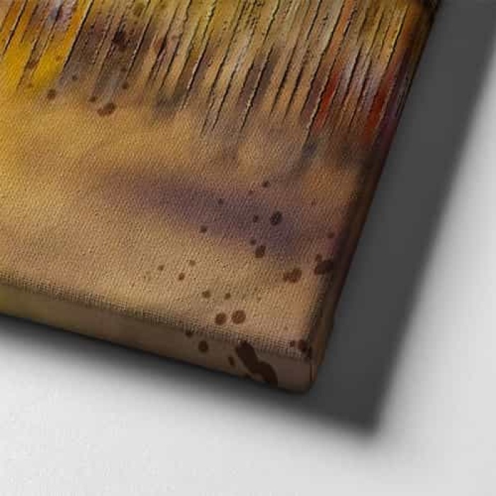 Sahil Kasabasi Yagli Boya Kanvas Tablo