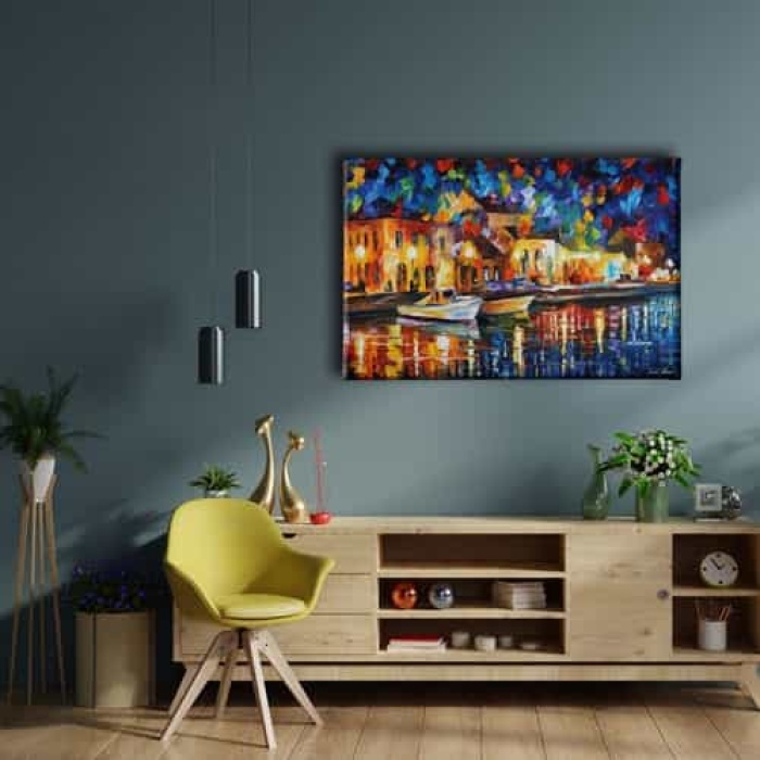 Sahil Yagli Boya Kanvas Tablo