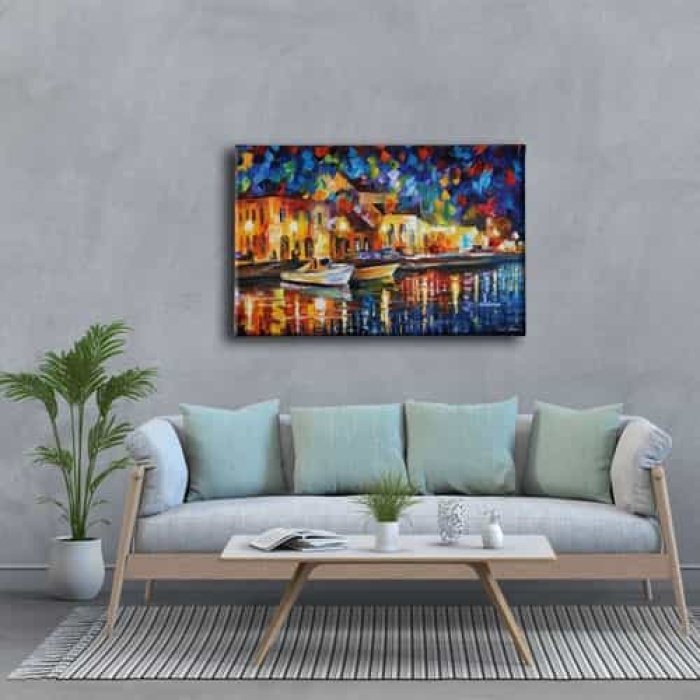 Sahil Yagli Boya Kanvas Tablo