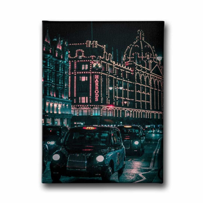 Sehir Taksi Canvas Tablo