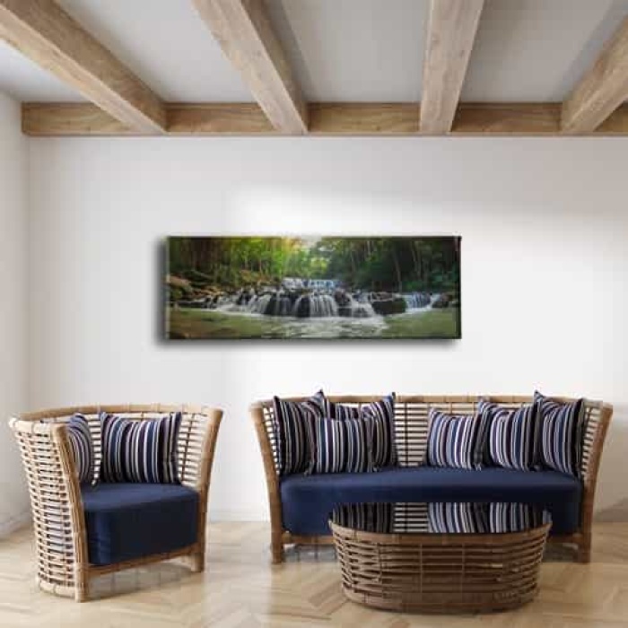 Selale Manzara Panoramik Kanvas Tablo