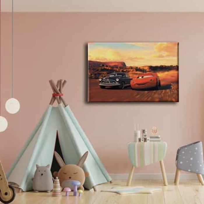 Simsek Mcqueen-doc Hudson Kanvas Tablo