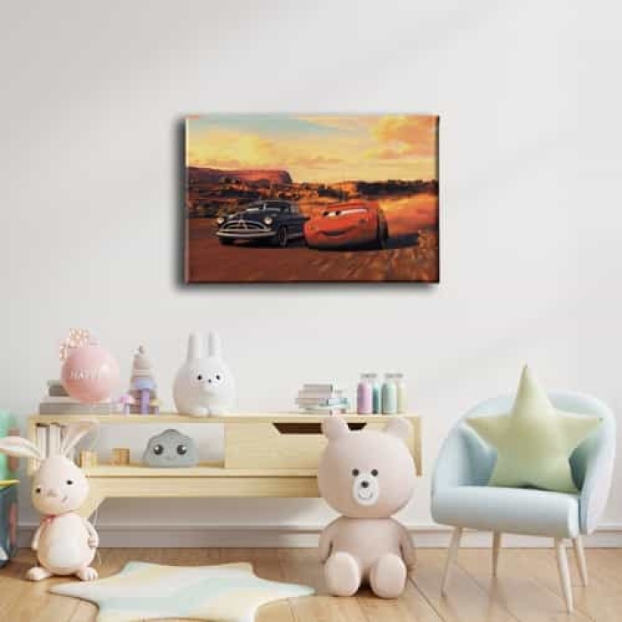 Simsek Mcqueen-doc Hudson Kanvas Tablo