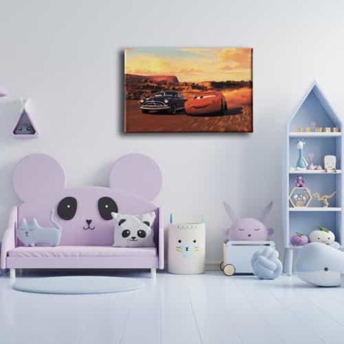 Simsek Mcqueen-doc Hudson Kanvas Tablo