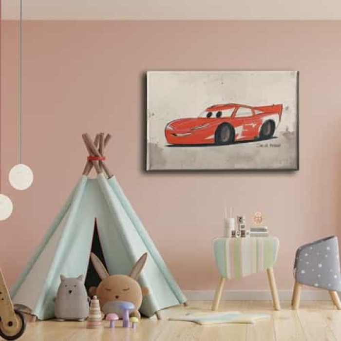 Simsek Mcqueen Kanvas Tablo