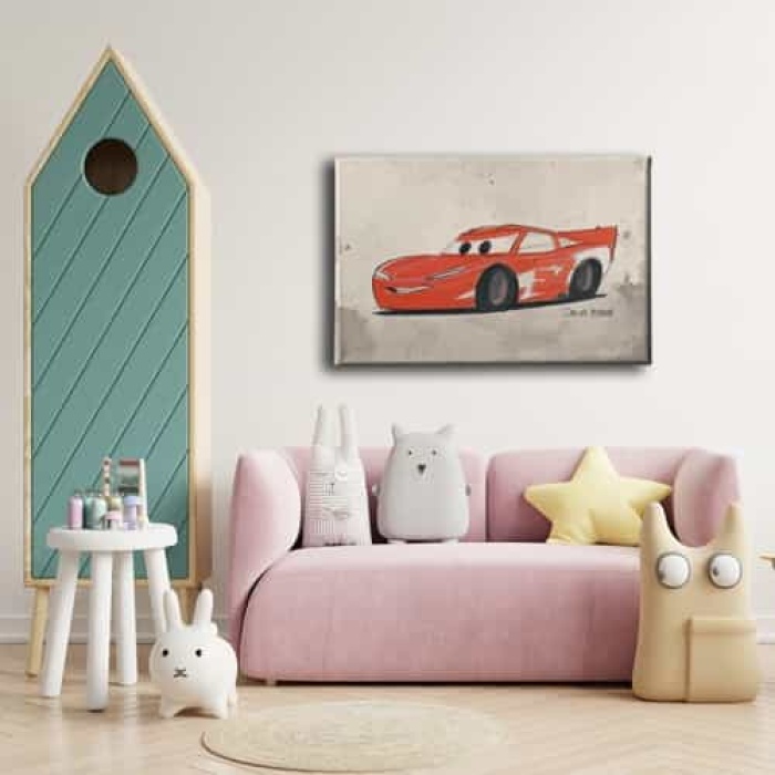 Simsek Mcqueen Kanvas Tablo