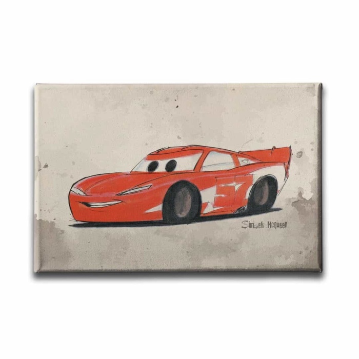 Simsek Mcqueen Kanvas Tablo