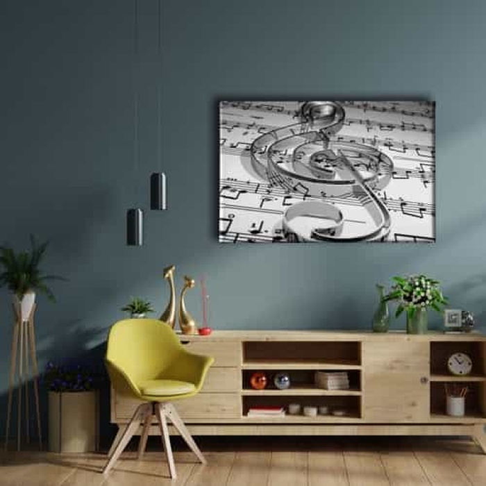 Sol Anahtari Kanvas Tablo