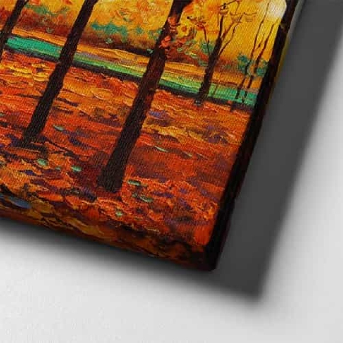 Sonbahar Yagli Boya Kanvas Tablo