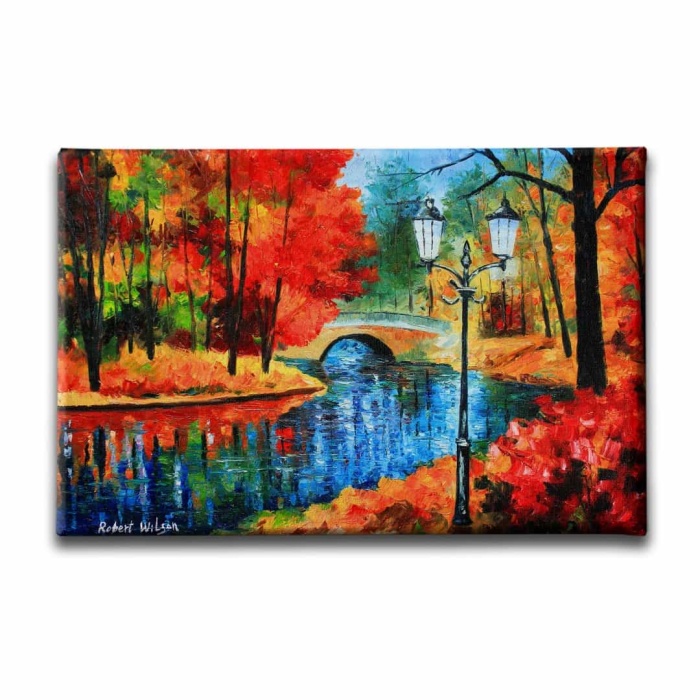 Sonbahar Yagli Boya Kanvas Tablo