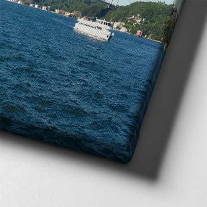 Istanbul Bogazi Panoramik Kanvas Tablo