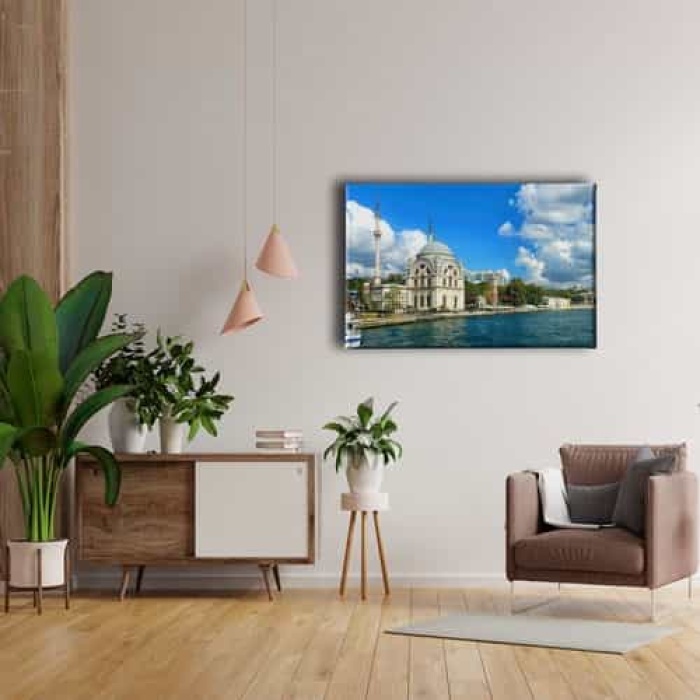 Istanbul Dolmabahce Cami Kanvas Tablo