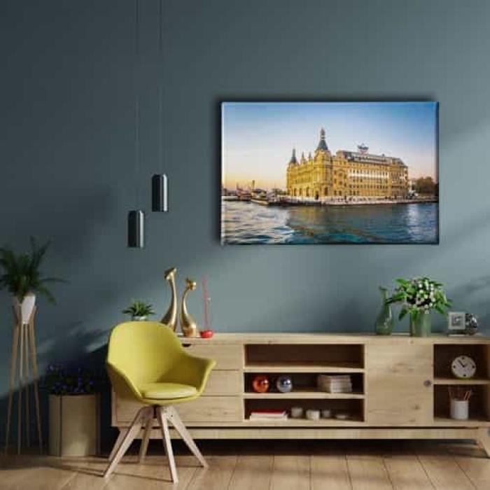 Istanbul Haydarpasa Kanvas Tablo