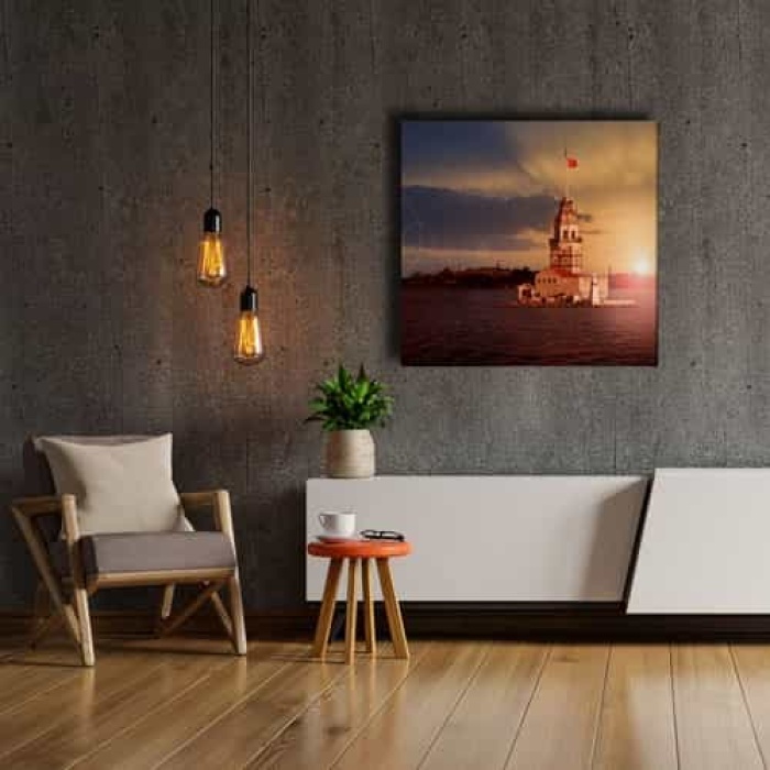 Istanbul Kiz Kulesi Canvas Tablo
