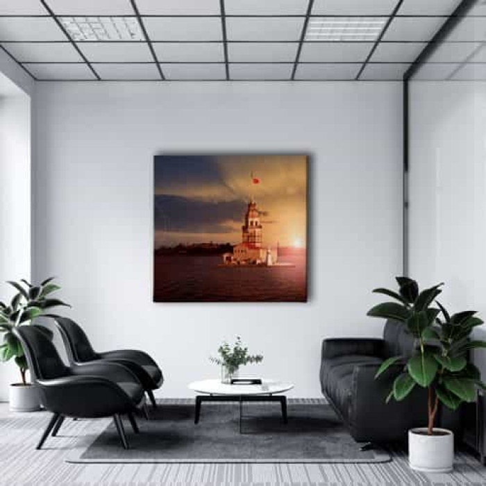 Istanbul Kiz Kulesi Canvas Tablo