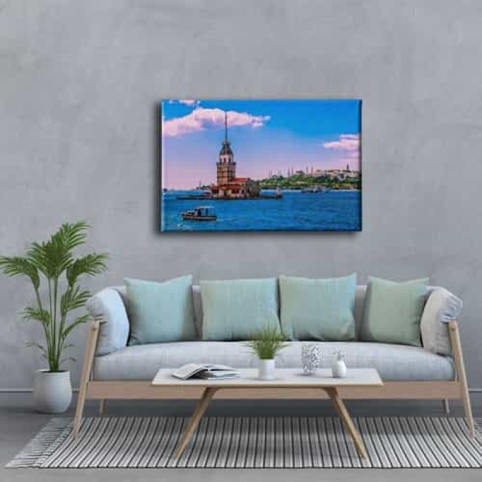 Istanbul Kiz Kulesi Canvas Tablo