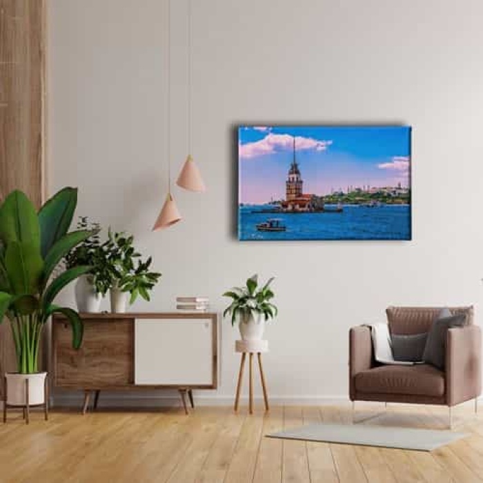 Istanbul Kiz Kulesi Canvas Tablo