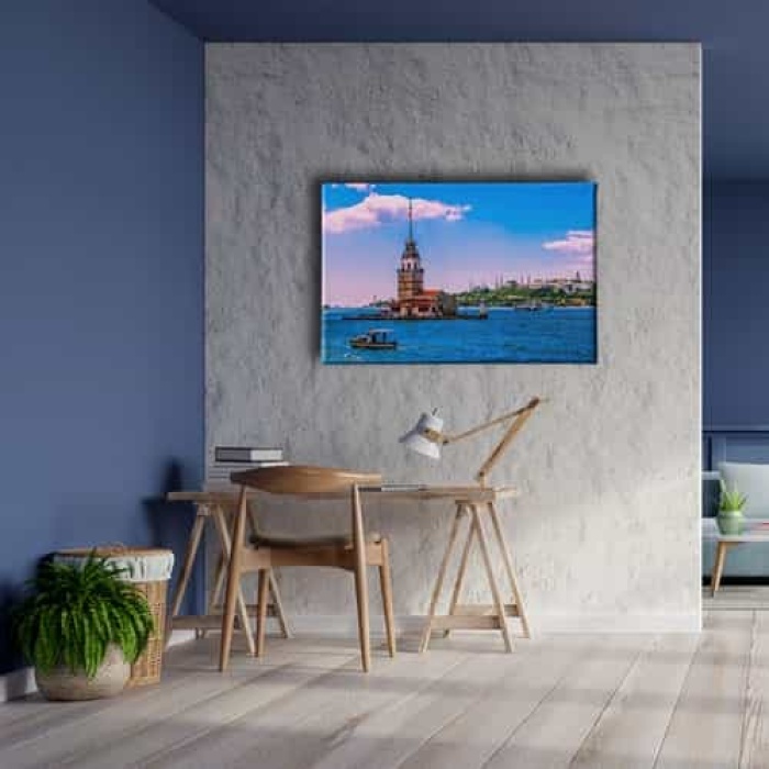 Istanbul Kiz Kulesi Canvas Tablo