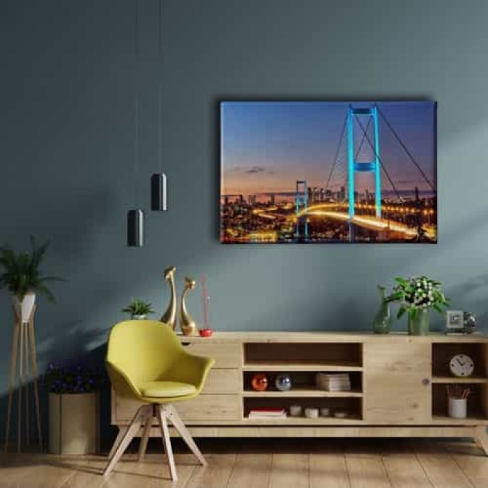 Istanbul Koprusu Canvas Tablo