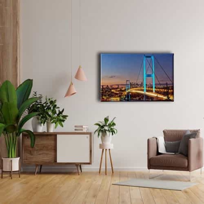 Istanbul Koprusu Canvas Tablo
