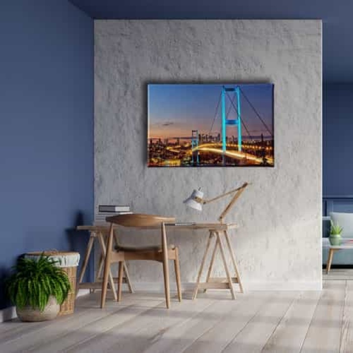 Istanbul Koprusu Canvas Tablo