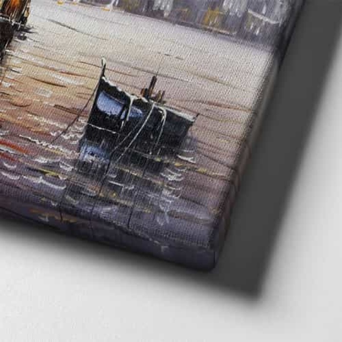 Istanbul Manzara Panoramik Kanvas Tablo