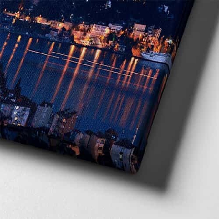 Istanbul Manzara Panoramik Kanvas Tablo