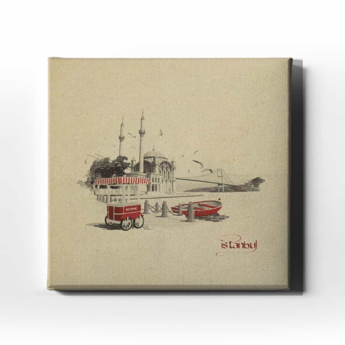 Istanbul Ortakoy Sahil  Canvas Tablo