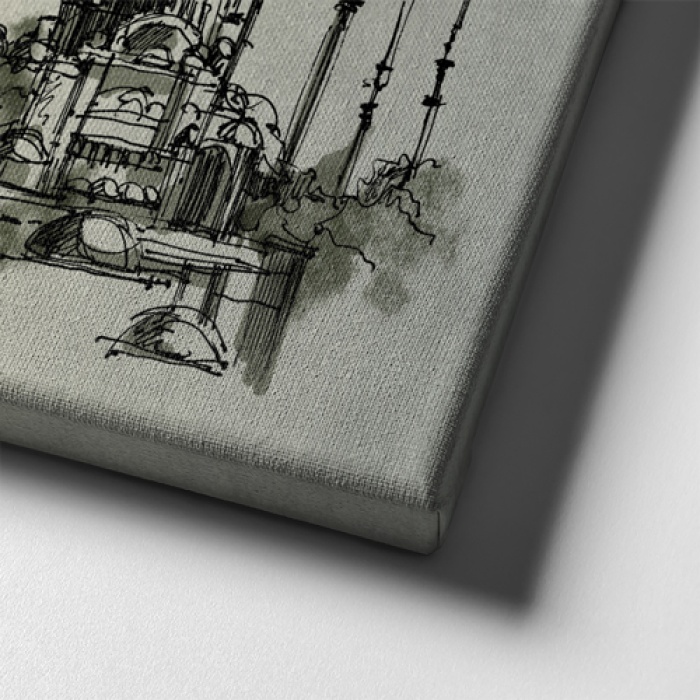 Istanbul Panoramik Kanvas Tablo