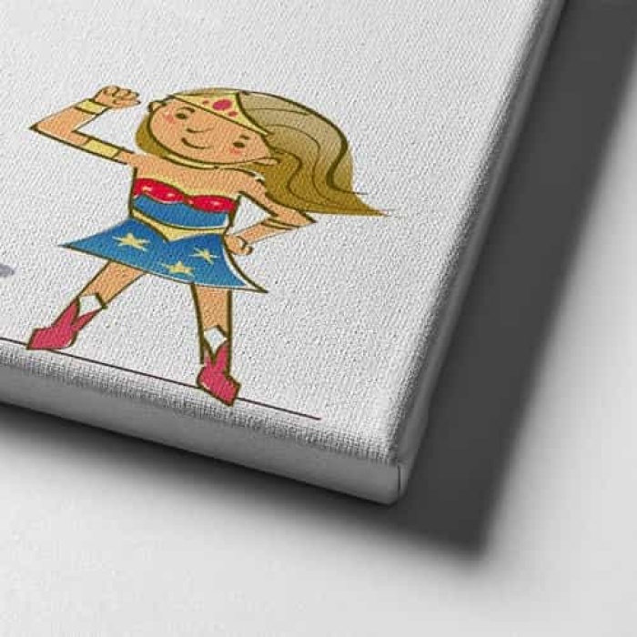 Super Kahraman Cocuk Kanvas Tablo