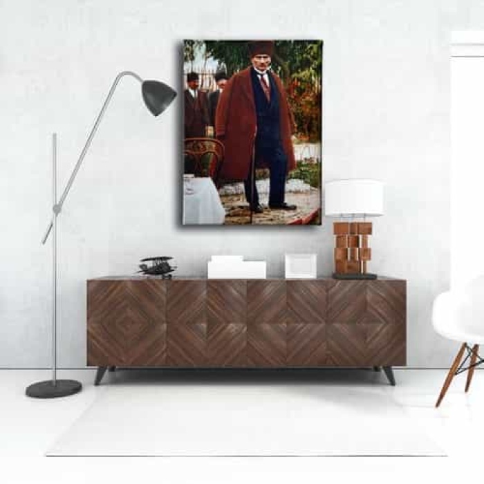 Takim Elbiseli Ataturk Kanvas Tablo