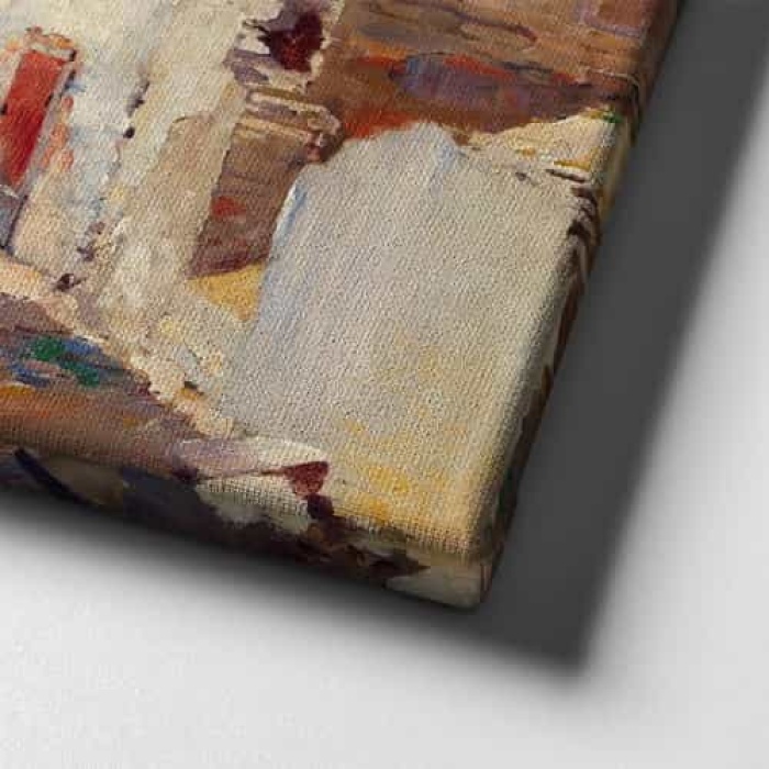 Tas Ev Yagli Boya Kanvas Tablo