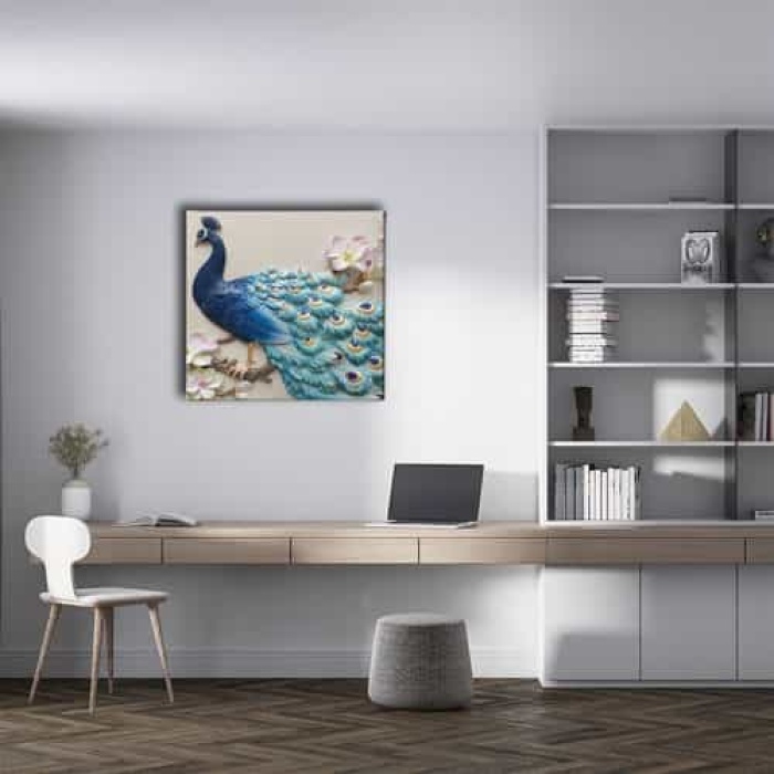 Tavus Kusu Canvas Tablo