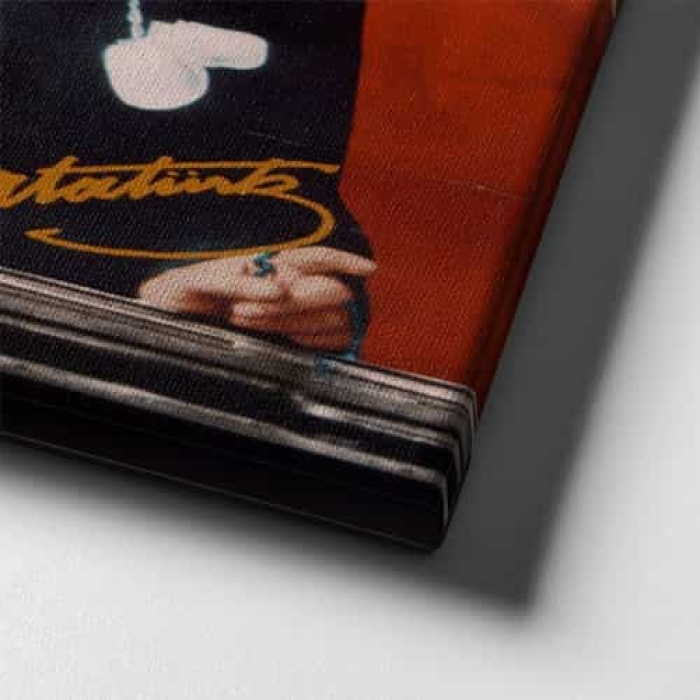 Turk Bayrakli Ataturk Portresi Kanvas Tablo