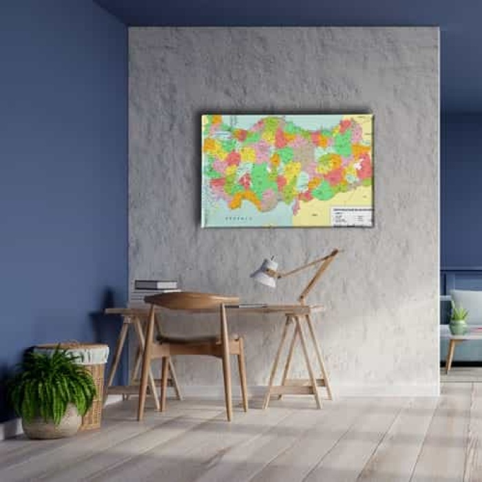 Turkiye Haitasi Canvas Tablo