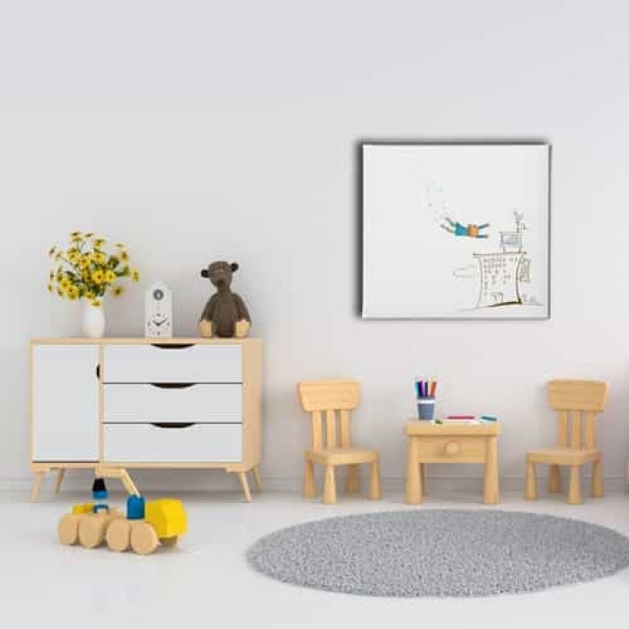 Ucan Cocuk Kanvas Tablo