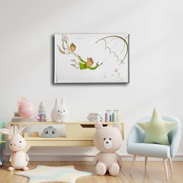 Ucan Cocuk Kanvas Tablo