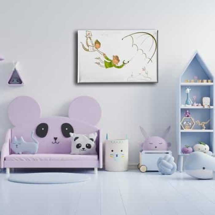 Ucan Cocuk Kanvas Tablo