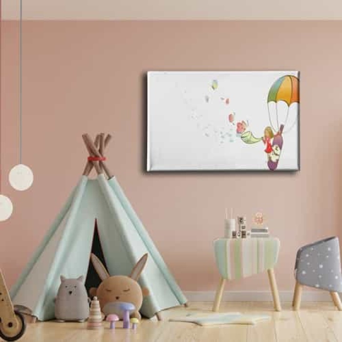Ucan Cocuk Kanvas Tablo