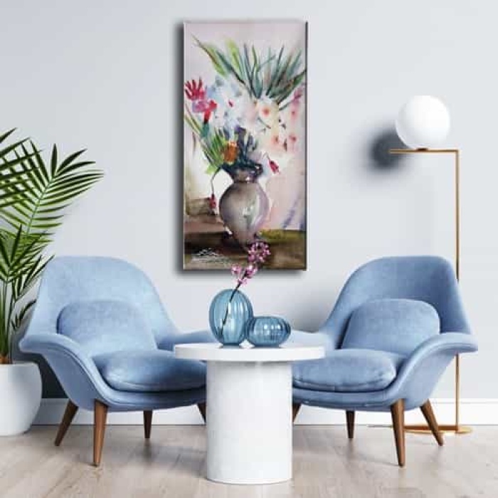 Vazodaki Cicek Kanvas Tablo