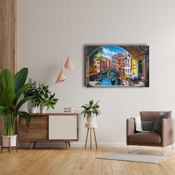 Venedik Yagli Boya Kanvas Tablo