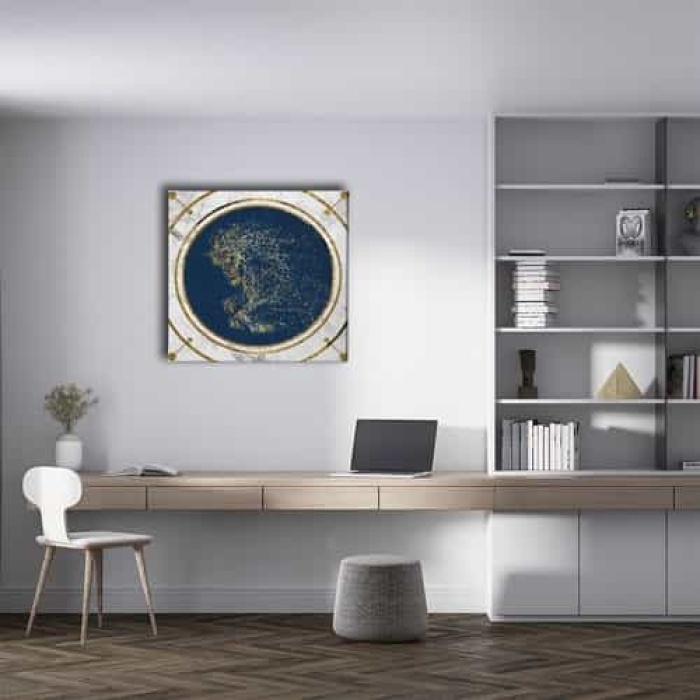 Yaldizli Canvas Tablo