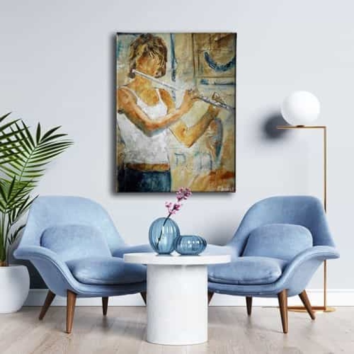 Yan Flut  Kanvas Tablo