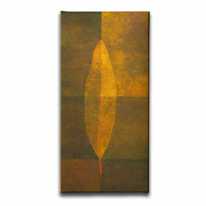 Yaprak Figuru Kanvas Tablo