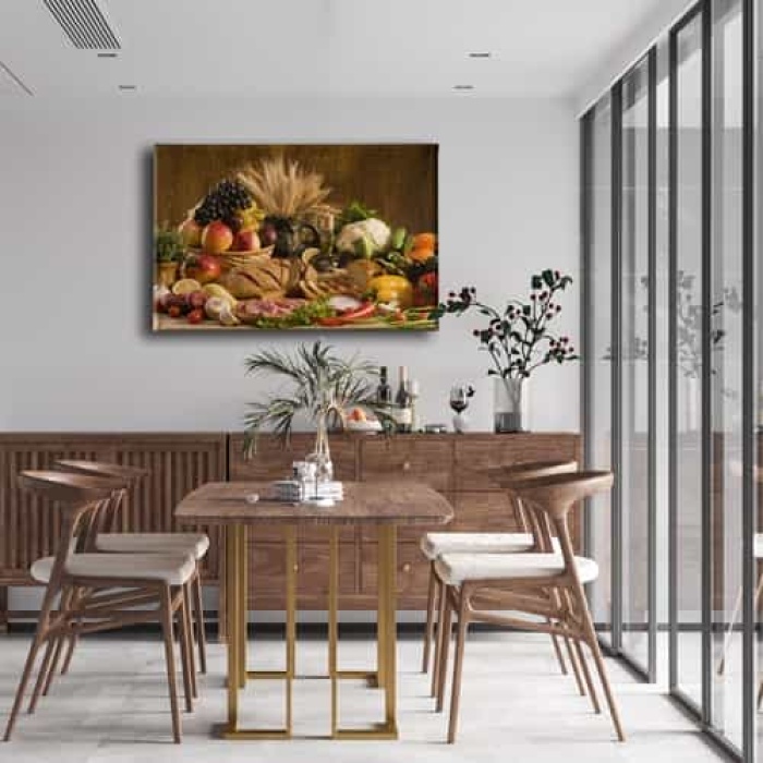 Yiyecekler Kanvas Tablo