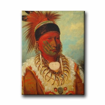 Kizilderili Portresi  Canvas Tablo