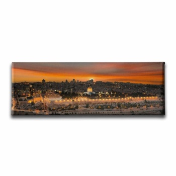 Mescid-i Aksa Panoramik Kanvas Tablo